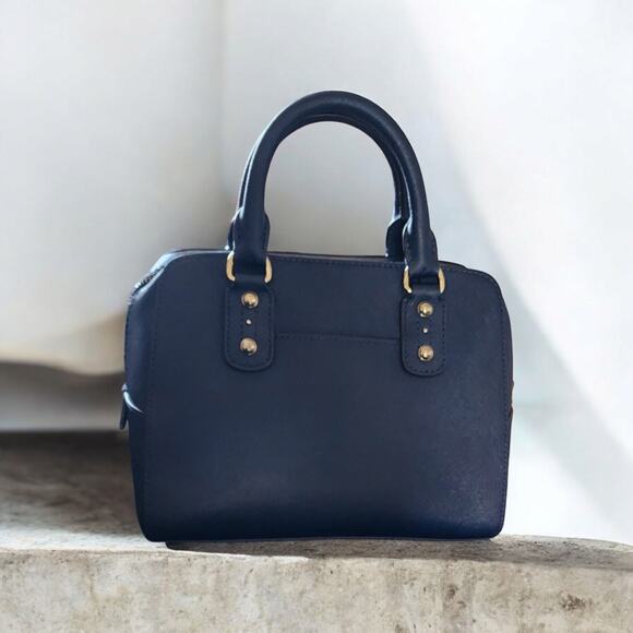 Michael Kors Satter Calf Navy Leather Small Satchel (35S5GSAS1L) & wallet - Picture 11 of 11